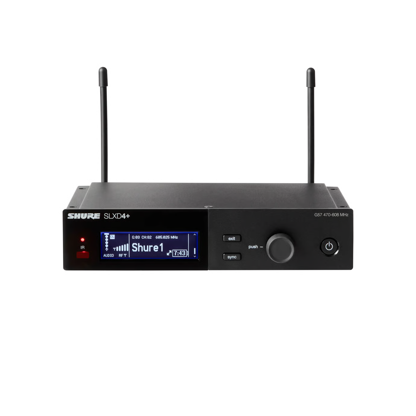 SHURE SLXD4+ Receptor Digital Inalámbrico de Un Canal