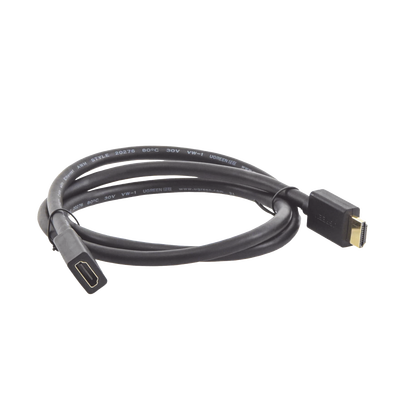 Cable extensor HDMI de 1 M / 4K@60Hz / 3D / HDR / Macho a Hembra / Núcleo de cobre estañado / Transmisión estable.