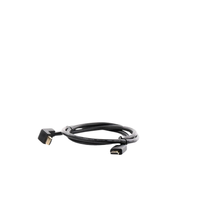 Cable HDMI 2.0 en Angulo de 90° / 1 m / 4K@60Hz / HDR / 3D / HEC (Canal Ethernet HDMI) / ARC (Canal de Retorno de Audio / CEC / 32 canales de Audio / HDCP 2.2 / Dolby Atmos / 18 Gbps / Blindaje Múltiple