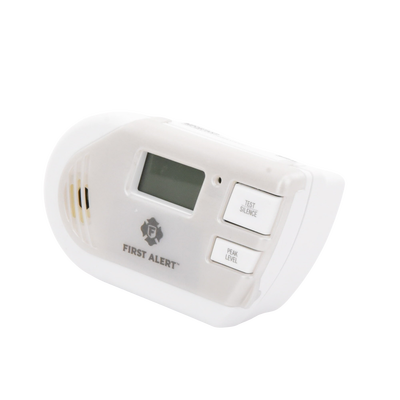 Detector Combo de Combinación de Gases Explosivos: Metano (GN), Propano (LP) y Monóxido de Carbono (CO), Con Pantalla Digital Retroiluminada, 120 Vca y Batería de Respaldo