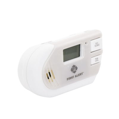 Detector Combo de Combinación de Gases Explosivos: Metano (GN), Propano (LP) y Monóxido de Carbono (CO), Con Pantalla Digital Retroiluminada, 120 Vca y Batería de Respaldo