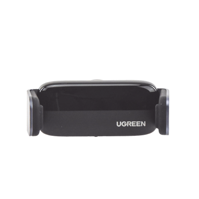 Soporte de Celular para Automóvil en Rendija de Ventilación / Rotacion de 360° / Clip de Resorte / Almohadilla de Silicona Suave / Ajustable 61-93 mm / Color Negro