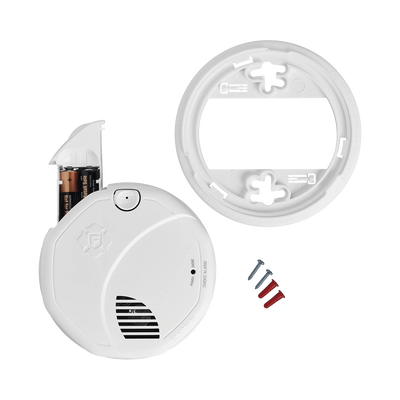 Alarma de Humo con Interconexión Inalámbrica / Advertencia de Voz con Ubicación / Sensor Fotoeléctrico / Baterías AA Reemplazables / 85 dB a 10 pies / Rango de Temperatura 4.4°C a 37.8°C / Cumple UL217