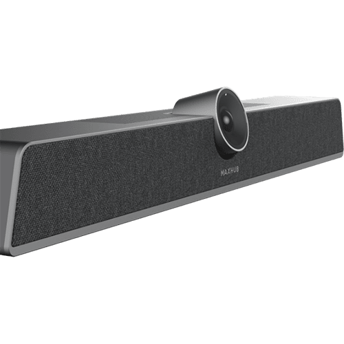 MAXHUB UC S15 Barra de colaboración de video 4K All in one, 12 mg. Pixel, Zomm 5x, diseñada para salas de reuniones pequeñas y espacios reducidos. Admite BYOD con cable e inalámbrico, y proyección inalámbrica. 6 micrófonos incluidos, altavoz de 11W