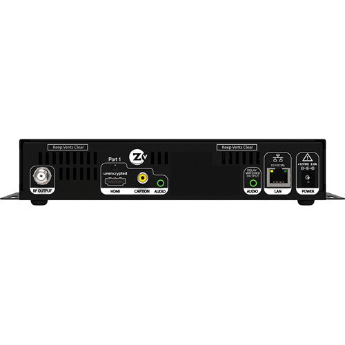 Zeevee ZvPro810 codificador de video de alta definición HD, modulador QAM con 1 entrada de video HDMI hasta 1080i/1080p con audio digital incorporado o entrada de audio analógico. Salida RF MPEG-2 QAM