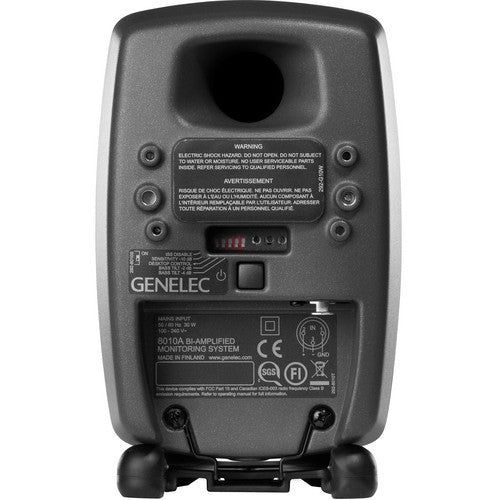 GENELEC 8010AP Monitor activo biamplificado, Amplificación de clase D, Control de inclinación de graves, Filtros de protección y cruce activos