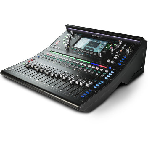 ALLEN & HEATH SQ-5 de 16 Entradas Mono (XLR) expandibles a 48 entradas, 16+1 faders motorizados, 16 preamplificadores de micrófono, Pantalla táctil capacitiva de 7" Interfaz de audio USB 32 x 32 Salida AES 12 mezclas estéreo + LR