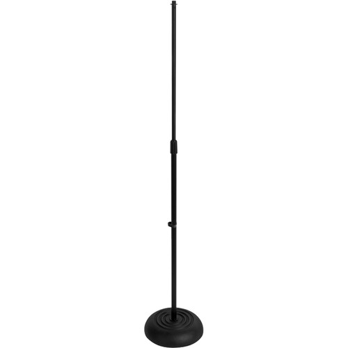 ON STAGE MS7201B Pedestal de micrófono de piso altura ajustable: 33 a 60" (83.82 a 152.4 cm)