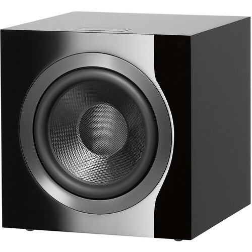 B&W DB4S Subwoofer de un solo controlador de estilo clásico que combina perfectamente con la Serie 700. Woofer de cono Aerofoil de 10", 1000 W de potencia de salida, Amplificación digital de clase D, NEGRO BRILLANTE