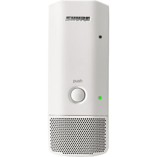 SHURE MXW6XW/C Transmisor de superficie cardioide, Micrófono plano de superficie transmisor inalámbrico, con cápsula cardioide, autonomia de hasta 17 horas con bateria SB906 incluida. BLANCO