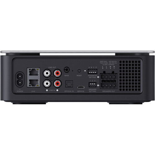 Bose Music Amplifier, Potente sonido estéreo El amplificador musical Bose admite cualquier par de altavoces pasivos de 4 ohmios o más a 125 W por canal