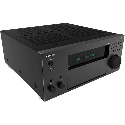 ONKYO TX-RZ70 Receptor A/V de 11.2 canales, 140W/ch, THX Certified Select, Dirac Live (completo), IMAX Enhanced. Audio premium para cine en casa con 8K/4K HDR. Rendimiento y calibración inigualables.