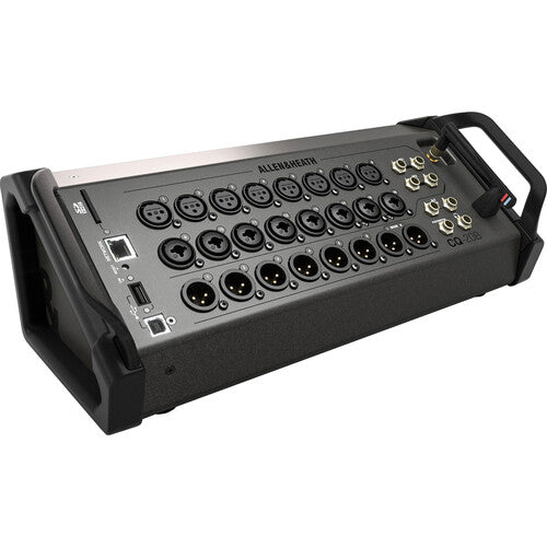 ALLEN & HEATH CQ-20B mezcladora digital de 20 canales ultracompacta, montable en rack.16 entradas Mic/Línea, DSP a 96kHz y Wi-Fi doble banda, control por app CQ MixPad. Ideal para ingenieros de sonido y estudio/grabación, interfaz USB 24x24 y grabación SD