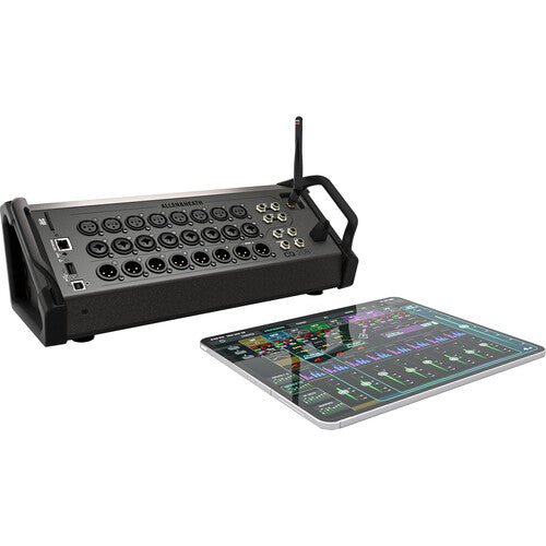 ALLEN & HEATH CQ-20B mezcladora digital de 20 canales ultracompacta, montable en rack.16 entradas Mic/Línea, DSP a 96kHz y Wi-Fi doble banda, control por app CQ MixPad. Ideal para ingenieros de sonido y estudio/grabación, interfaz USB 24x24 y grabación SD
