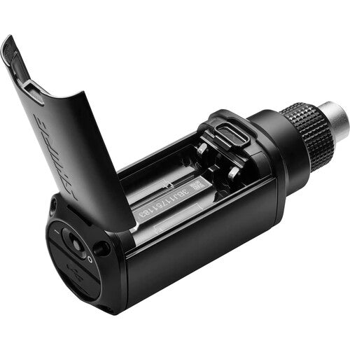 SHURE SLXD3 Transmisor digital XLR enchufable, Para micrófonos de mano y de cañón XLR, compatible con los receptores SLXD4, SLXD4D y SLXD5. Compacto y ligero,