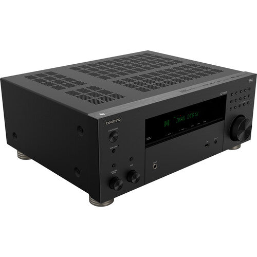 ONKYO TX-RZ30 Receptor A/V de red de 9.2 canales Hasta 100W por canal a 8 ohM, Resolución de video de hasta 8K 6 entradas HDMI / 2 salidas HDMI, Dolby Atmos y sonido envolvente mejorado IMAX Certificación THX, Compatibilidad Sonos con Sonos multizona