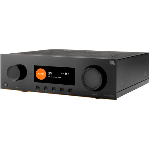 JBL MA9100HP. Receptor AV 9.2 canales, Hasta 140 W por canal a 8 ohmios, 8K HDR y sonido Dolby Atmos. Conectividad WiFi, Bluetooth y calibración Dirac Live. Audio de alta fidelidad premium en Store Smart House. ¡Envío rápido y garantía oficial!