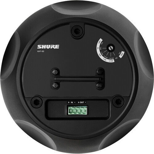SHURE MXP-6B Microflex Altavoz pasivo colgante para conferencias (negro, individual)