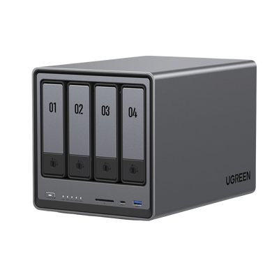 NASync DXP4800 | SO UGOS Pro | Intel N100 12th Gen Intel® Quad Core™ | 4-Bahias (SATA) hasta 96TB | 2* M.2 SSD hasta 16TB| 8GB DDR5 (Exp. a 16GB) | 2.5Gb Dual Ethernet | HDMI 4K | 2* USB2.0 | 1*USB 3.2Gen | 1* USB 3.2Gen2 | 1*USB-C 3.2Gen2 | SD