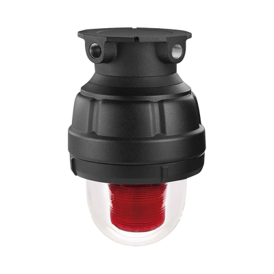 Luz estroboscopica a prueba de explosiones ideal para ubicaciones peligrosas, 120Vca, rojo, montaje no incluido