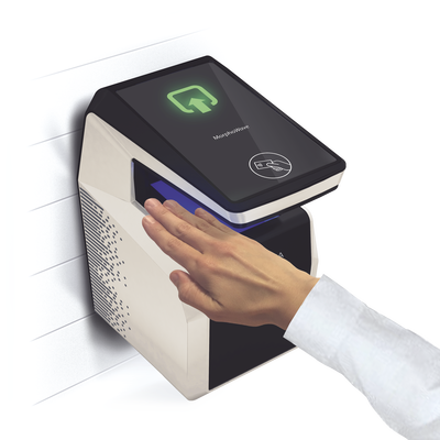 Lector de huella MorphoWave Compact / lector Prox/iClasss/Mifare/Desfire card reader.