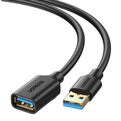 Cable Extensor USB 3.0 / 3 Metros / Macho-Hembra / 5 Gbps / Ultra Durabilidad / Núcleo de cobre estañado 28/22 AWG / Blindaje interior múltiple / Ideal para teclado, mouse , etc.
