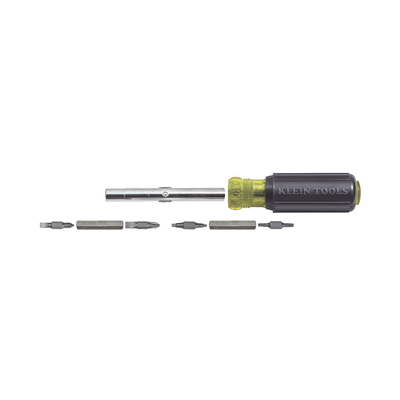 Desarmador Multipunta, 11 en 1, con Puntas Phillips, Ranuradas, Cuadradas y Torx.
