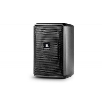 JBL Control 23-1 Altavoz de gabinete para exterior/interior 50W/100WPico 8Ω línea 70/100V Taps 15/7,5/3,7/1,8W  Protección IP44 Color Negro, Caja C/2 Piezas