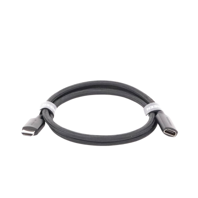 Cable de extensión HDMI 8K | 1 Metro | Macho a Hembra | HDMI 2.1 | 8K@60Hz | Núcleo de Cobre Puro 28AWG | Soporta la Conexión de hasta 3 Metros de largo en HDMI 2.1