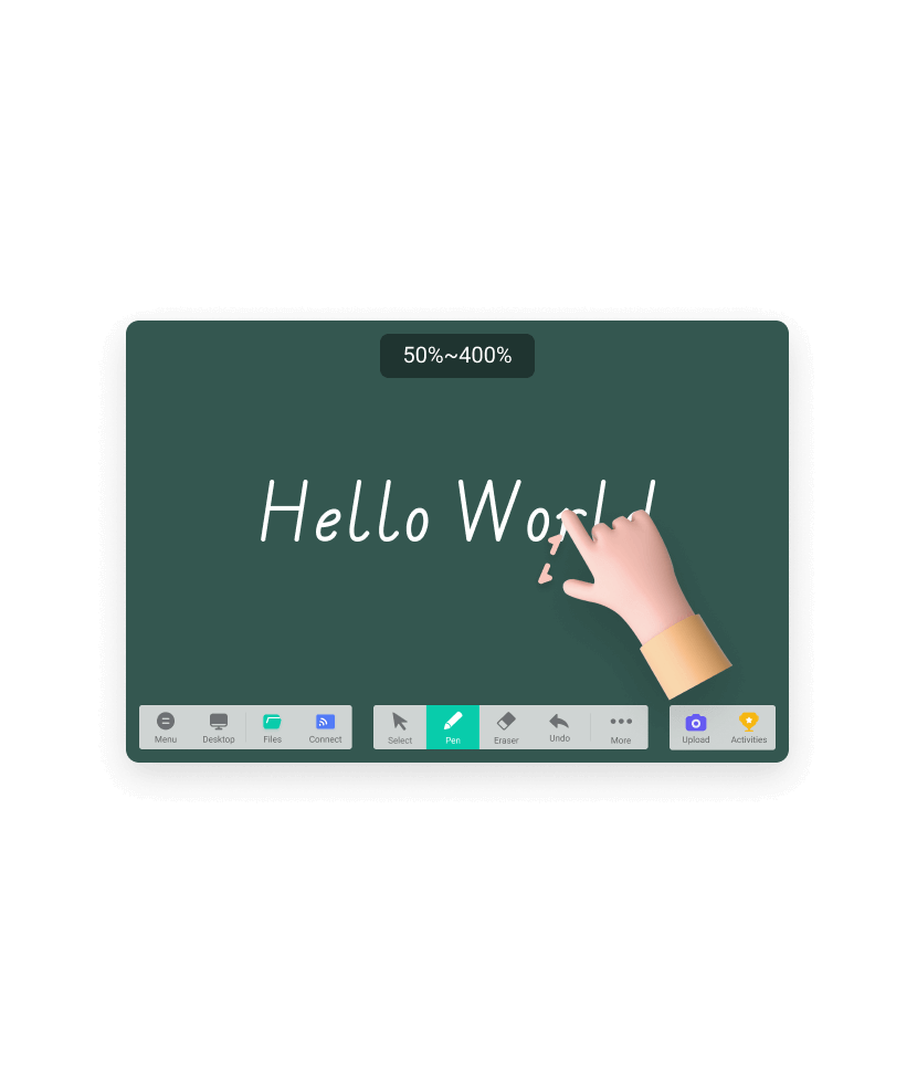 MAXHUB S7520: Pantalla interactiva 4K UHD de 75" para aulas. Incluye un array de 8 micrófonos con captura de voz hasta 8m, y Reducción de Ruido por IA para un audio claro. Ofrece 50 puntos táctiles, cámara de 50MP con auto-encuadre y Android 14 (EDLA).
