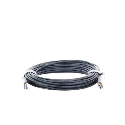 Cable HDMI de 15 Metros por Fibra Óptica 4K@60Hz | Fibra de 4 núcleos + Cobre estañado de 7 núcleos | Compatible con HDMI 2.0 | Alta velocidad 18 Gbps | 3D | HDR | Carcasa de Zinc | Premium | 2 Años de Garantía.