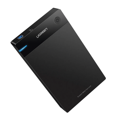 Carcasa de Disco Duro para 3.5" y 2.5" (Enclosure) | Con Cable USB 3.0 | Para HDD 3.5" / SSD 2.5" | SATA I/II/III | UASP | Hasta 16 TB | Compatible con Windows, Linux, Mac OS | No Requiere Controlador | Cable 1m | Incluye Adaptador d