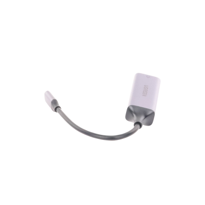 Adaptador de Red USB-C 3.1 (5 Gbps) a RJ45 | Thunderbolt 3 | Admite 10/100/1000 Mbps | Chip Inteligente | Amplia Compatibilidad | Caja de Aluminio | Longitud del cable 10 cm.