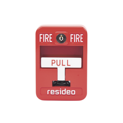 Estación de jalón convencional de acción simple color roja con cerradura