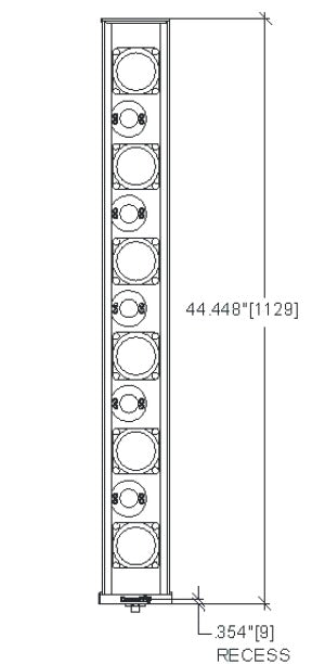 BIAMP ENT-LF Altavoz de columna ENTASYS de arreglo lineal Serie E ENT ,Altavoz de columna ENTASYS, de baja frecuencia, color negro. 1 PIEZA