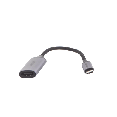 Cable Adaptador USB C a HDMI 4K@60Hz / Convertidor Thunderbolt 3 / Caja de Aluminio / HDMI V2.0 / 3D / Longitud del cable 10cm