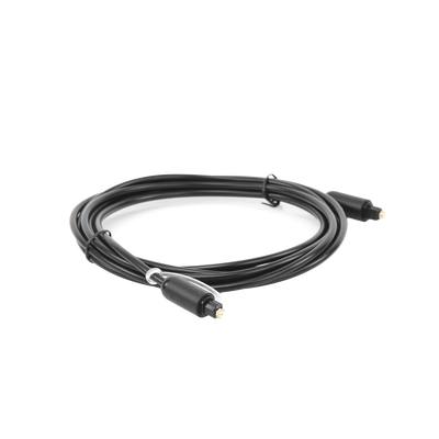 Cable Óptico Toslink (S/PDIF) de Alta Calidad para Audio Digital / 3 Metros / Tapa de Proteccion / Dolby 7.1 Canales / Diseño Durable / Plug & Play / Color Negro