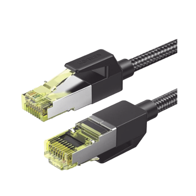 Cable Ethernet Cat7 CLASSâ… F/FTP Redondo con Malla de Nylon 3 Metros