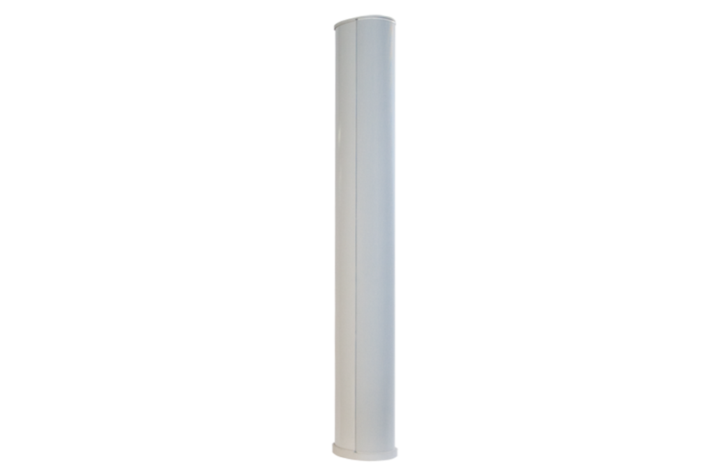 BIAMP ENT-FRW Altavoz de columna ENTASYS de arreglo lineal Serie E ENT-FR, de rango completo, resistente a la intemperie, de 3 vías, 600 W continuos, 2400 W pico, color Blanco. 1 PIEZA