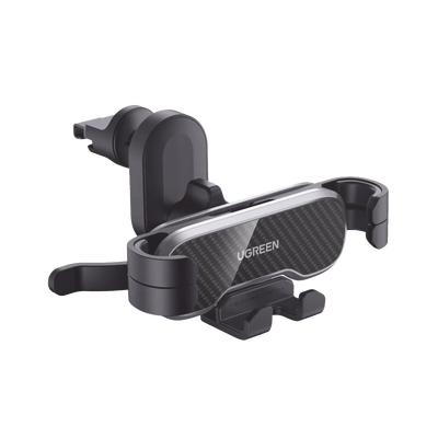 Soporte de Automóvil para Rendija de Ventilación | Tecnología Gravity | Rotación de 360° | Suspensión por Gancho | Pinzas de Goma | Compatible con Rejilla de Ventilación Horizontal y Vertical.