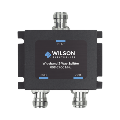 Divisor de potencia (Splitter) de dos vías para 700-2700 MHz.