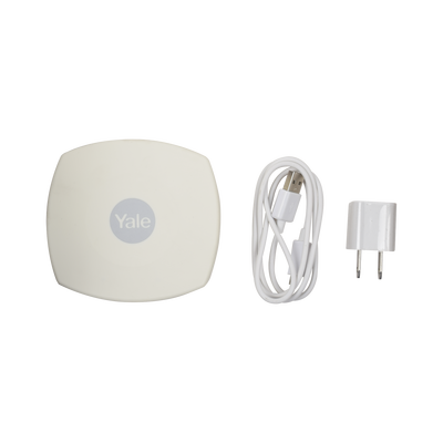 Kit Cerradura Eléctrica 321DC Izquierda y Hub para Apertura a través de Smartphone, Compatible con YALE CONNECT