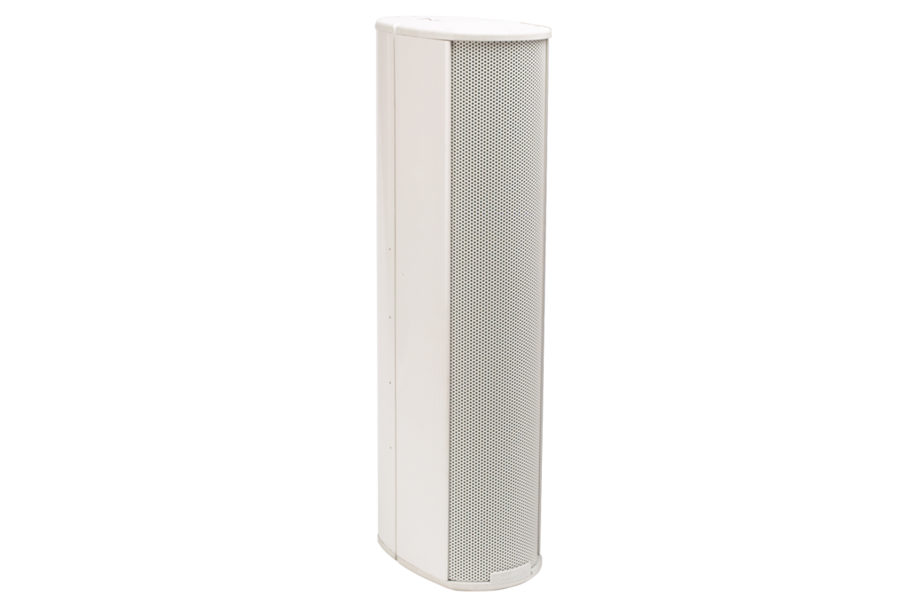 BIAMP ENT206W Altavoz de columna ENTASYS 200, 2 vías, 6 controladores LF. resistente a la intemperie, 150 W continuos, 600 W pico 16 Ω, 70/100 V color blanco 1 Pieza
