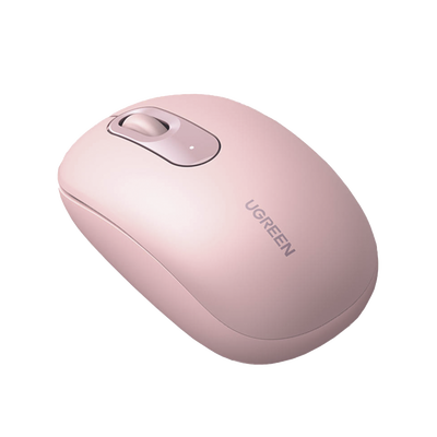 Mouse Inalámbrico 2.4G 800/1200/1600/2400 DPI | Función de 3 botones | Alcance 10m | Silencioso | Ergonómico | Anti-caída y Anti-interferencias | Batería Alcalina AA incluida | Color Dusty Pink.