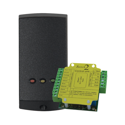 Lector de Solo Tarjetas de Proximidad (Autónomo) /Controlador Externo para Mayor Seguridad/ Programación en Segundos/ 2 Años Garantía