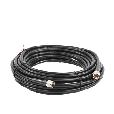 Jumper Coaxial de 50 Ohm con Cable Wilson-400 | Conector N Macho en los extremos | 15.24 metros de longitud.
