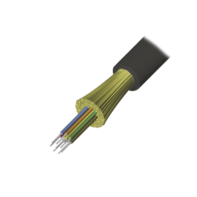 Cable de Fibra Óptica de 6 hilos, Interior/Exterior, Tight Buffer, No Conductiva (Dieléctrica), Riser, Multimodo OM3 50/125 optimizada, 1 Metro