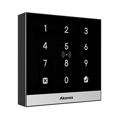 Teclado de Control de Acceso Inteligente / Administración 100% en la Nube / Interfaz WEB / POE / Lector Prox 125 kHz / MIFARE 13.56MHz / NFC / APP Smart Plus / Control de 1 Puerta / PIN Para Visitas / IP65