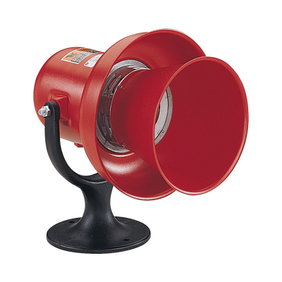Sirena electromecánicade alarma general modelo A , UL y cUL, 120 Vca/cd, Color Rojo