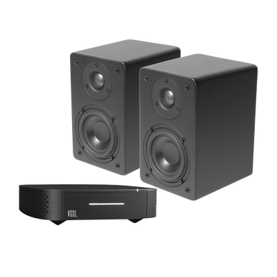 Kit Amplificador VSSL de 1 Zona + Altavoz De Estantería Color Negro De TruAudio